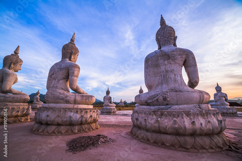 Buddha park in Thungsong Nakornsrithumrach province.Location is a vast national park of Buddhism. A large statue of Lord Buddha hundreds. Set to deploy © Narong Niemhom
