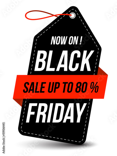 black friday sale .design template black friday tag vector illustration.