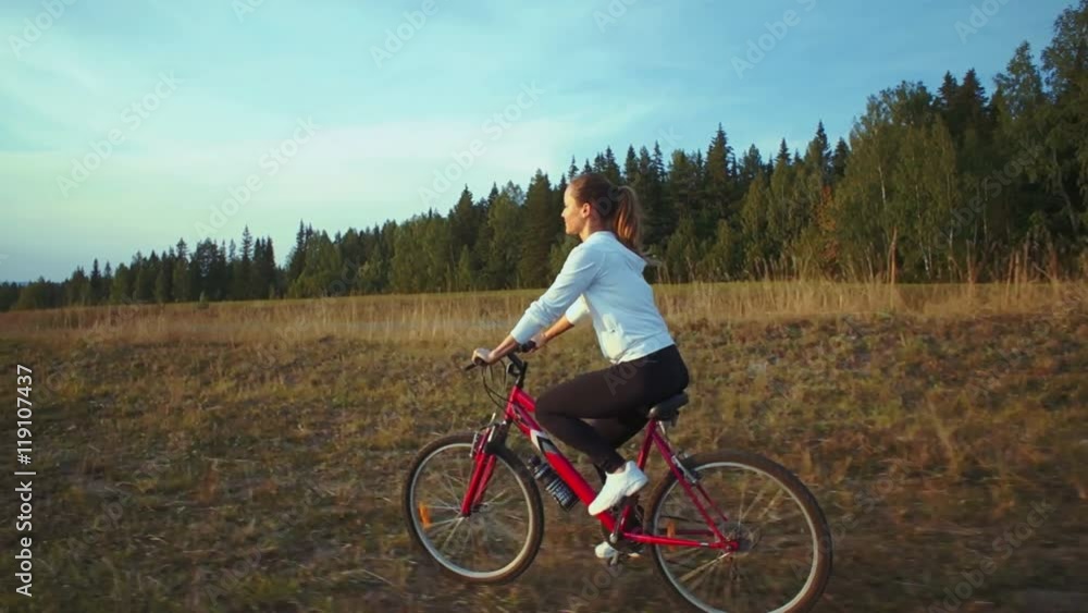 Sport. Mountain Bike cyclist riding single track Sport. Mountain Bike cyclist riding single track