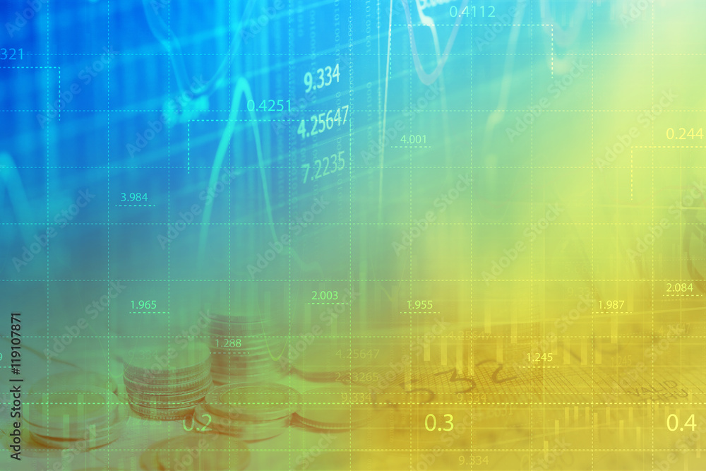 Obraz premium Finance data concept