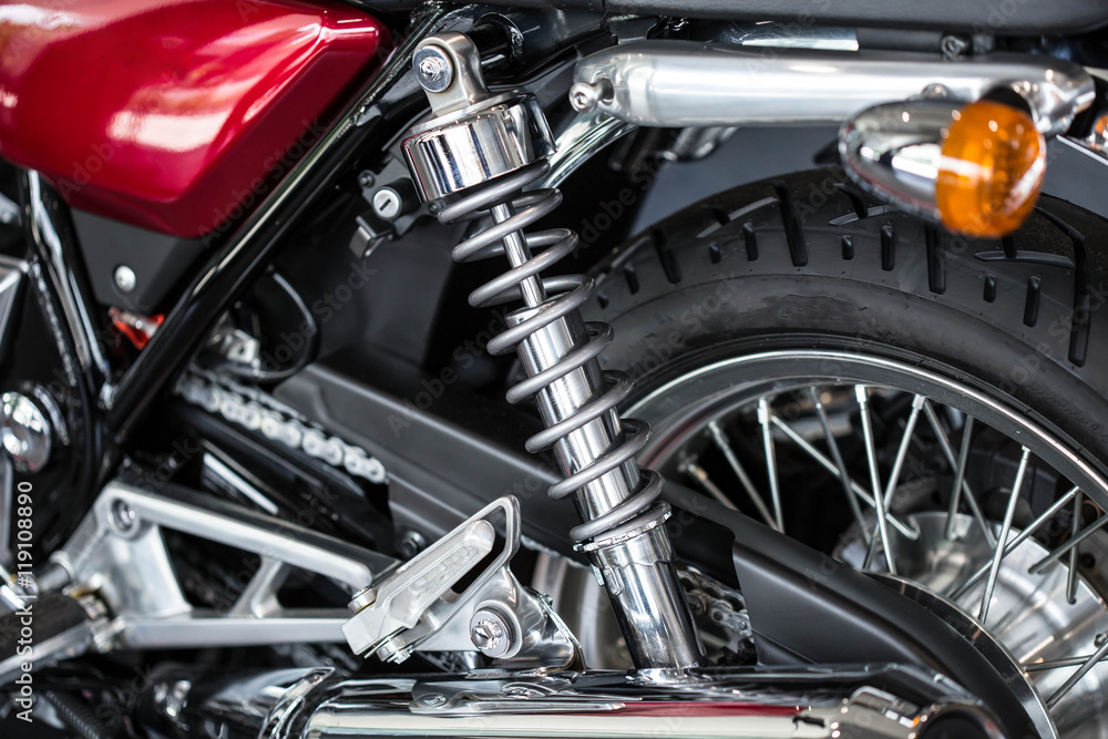 Fototapeta premium Shock Absorber's motorcycle