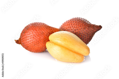 salacca fruit on white background