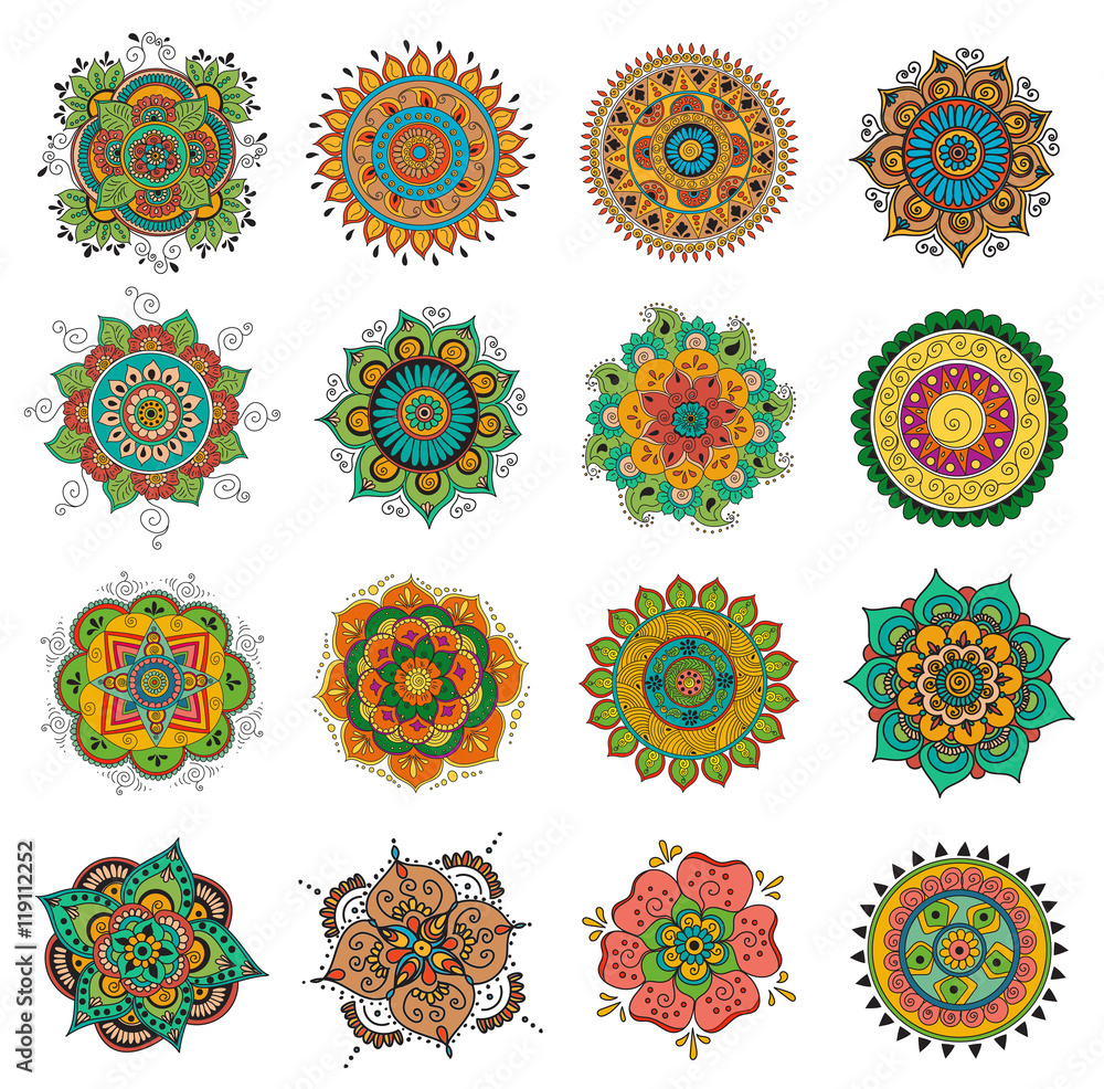 tattoo henna mandala set tattoo henna mandala set