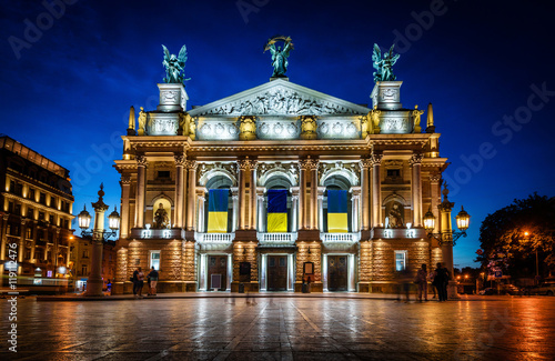 Solomiya Krushelnytska State Academic Opera and Ballet Theatre in Lviv, Ukraine photo