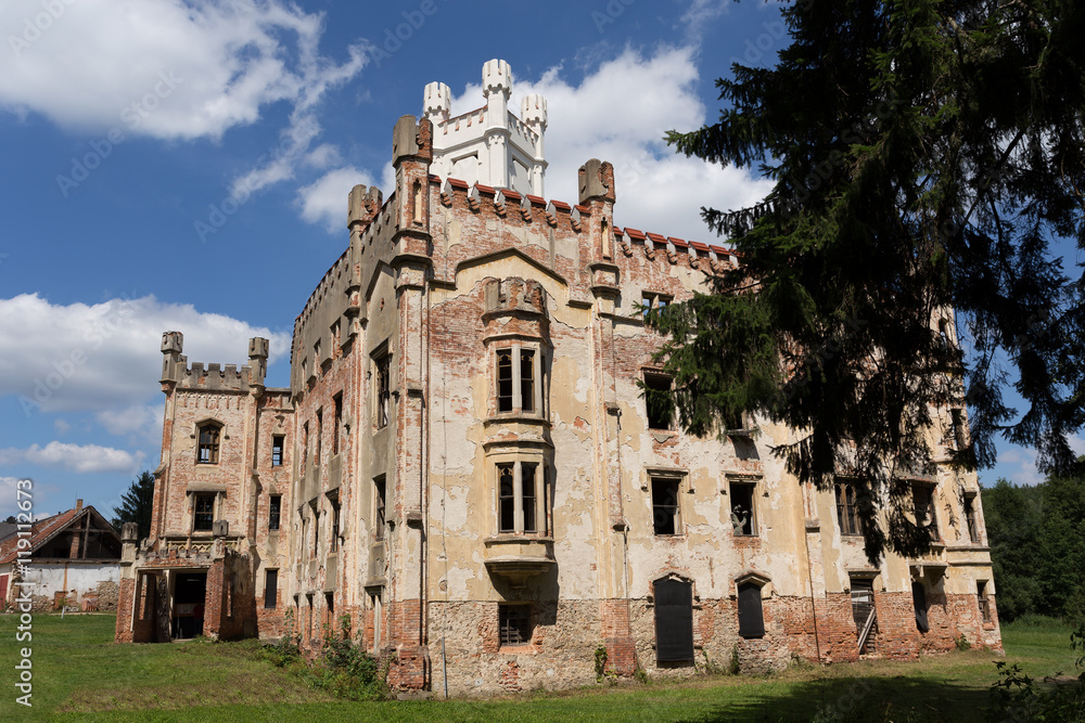 Fototapeta premium Ruins of state castle, Cesky Rudolec