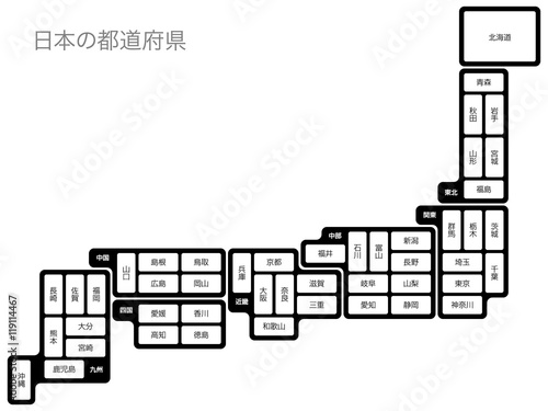 Prefectures in Japan 27