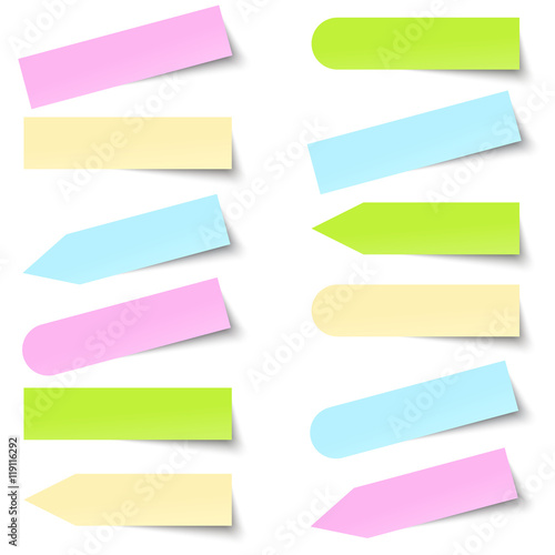 colored sticky notes collection
