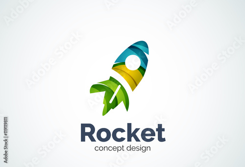 Rocket logo template