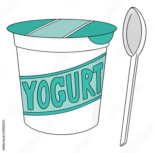 vector set of yogurt