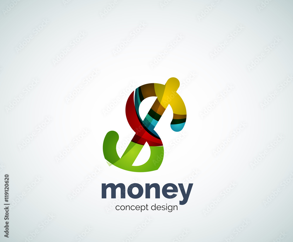 Vector dollar logo template Vector dollar logo template
