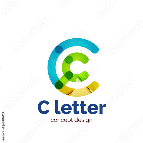 Vector modern minimalistic letter concept logo