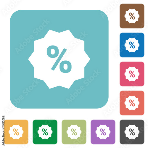 Flat discount icons