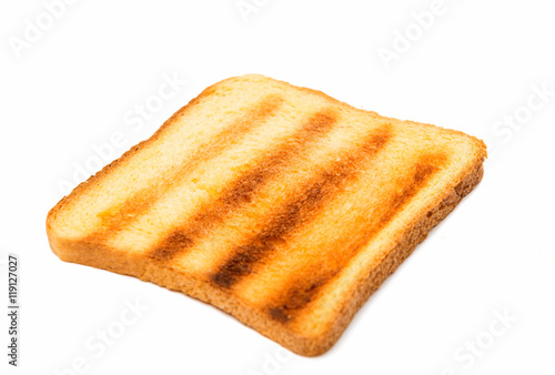 Fried toast biscuit breakfast.