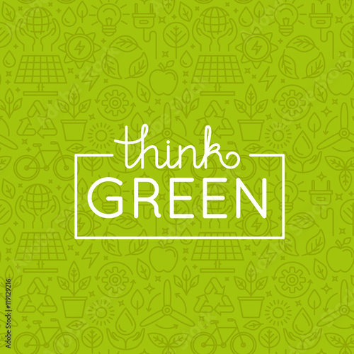 Vector design - think green