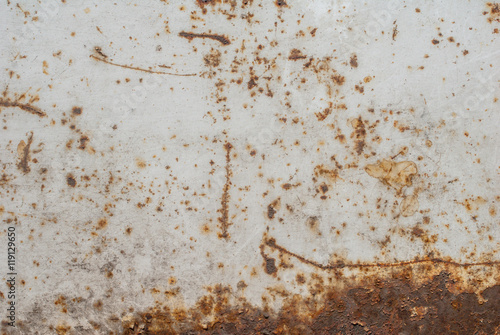 surface of rusty iron with remnants of old paint, creative background of rusty metal, grunge metal surface, great background or texture for your project