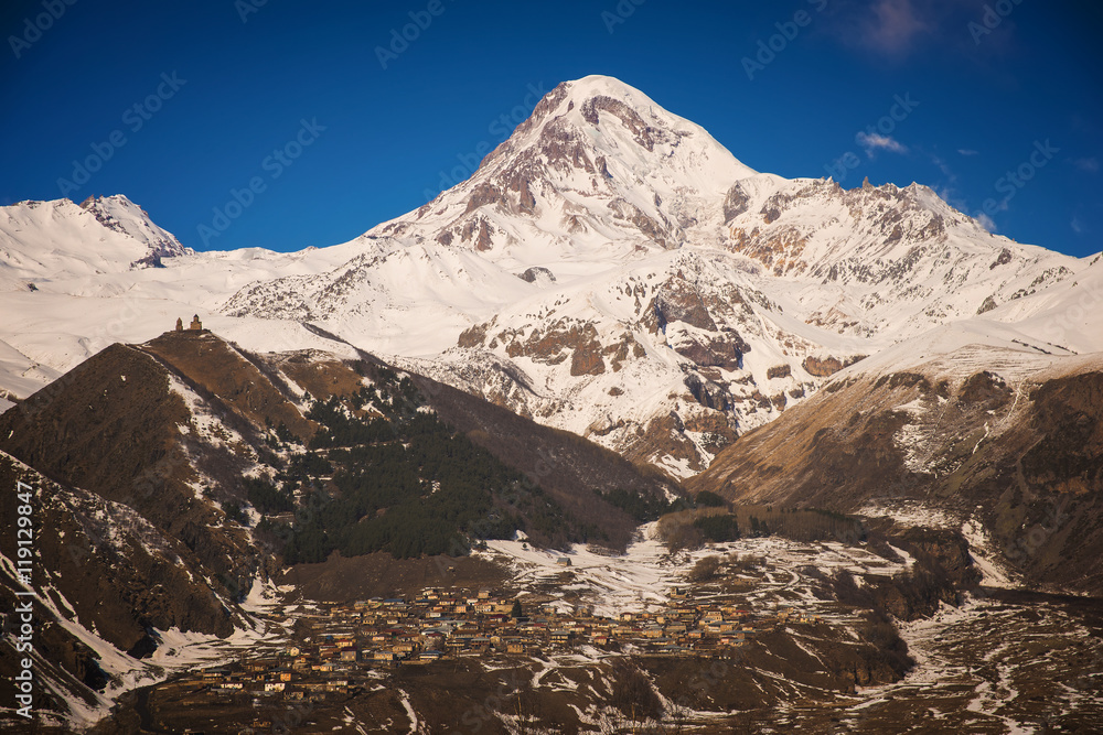 Mount Kazbek  in Georgia