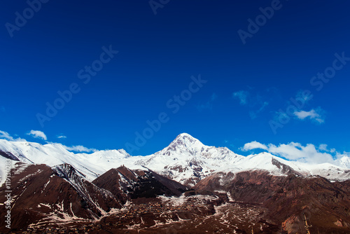 views of Mount Kazbek 