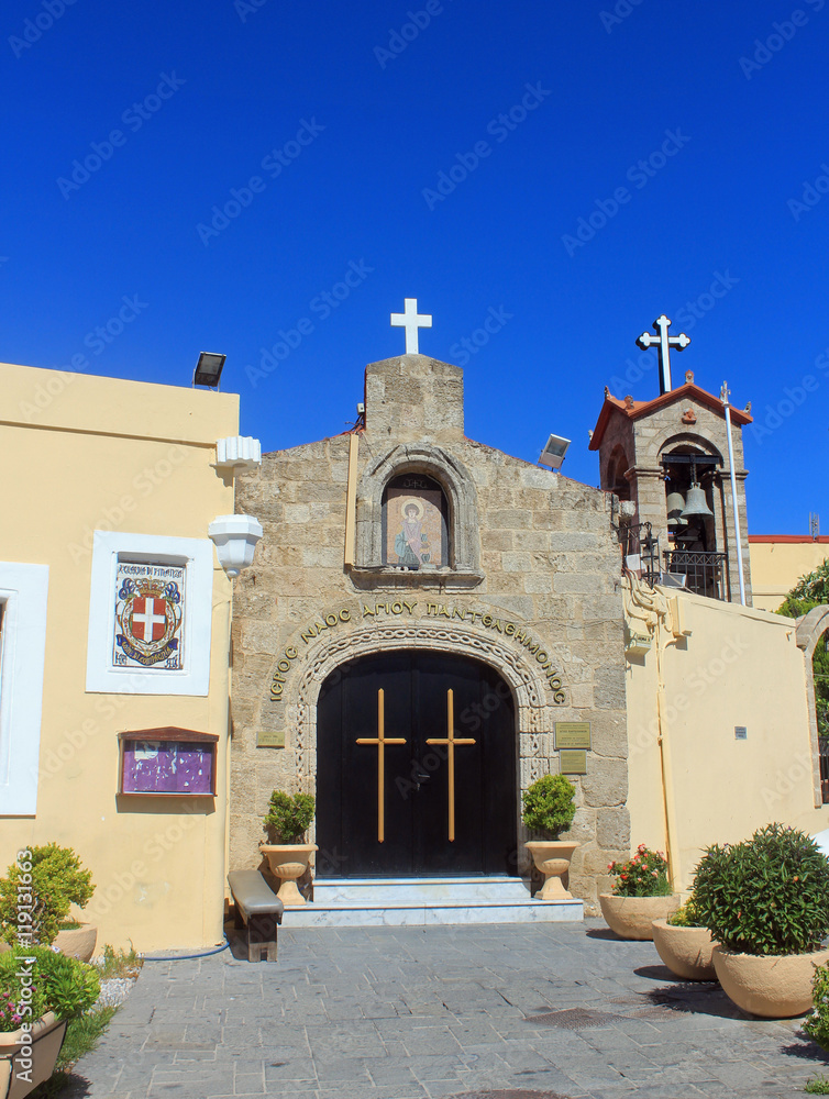 Fototapeta premium Eglise, Ville de Rhodes
