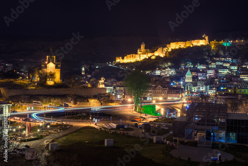 view of the castle in Tbilisi