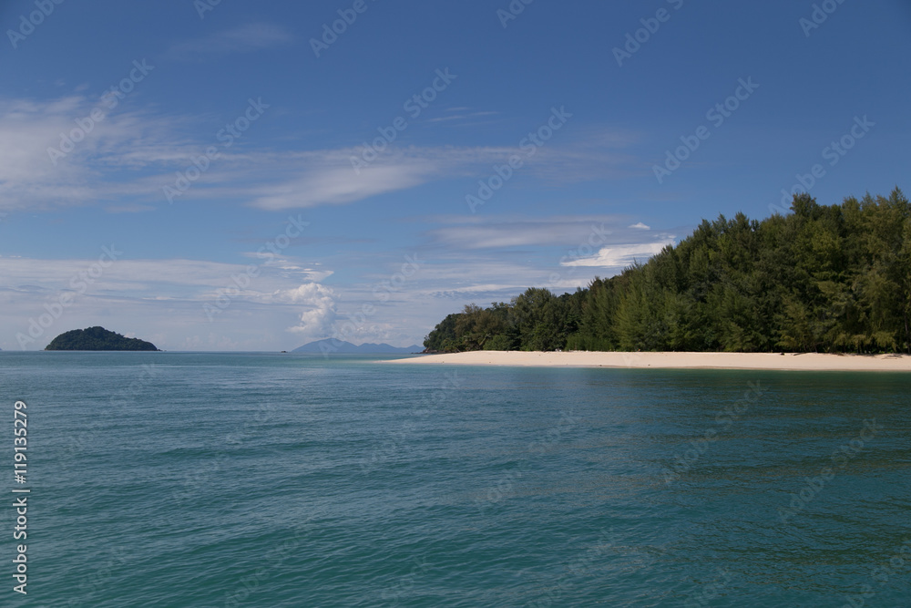 Beautiful Beach and Island at Andaman Sea of Satun - Thailand