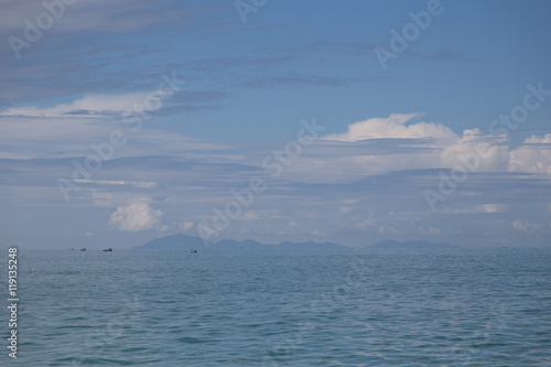 Beautiful Sky and Andaman Seascape Background