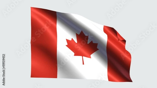 Canada flag with transparent background