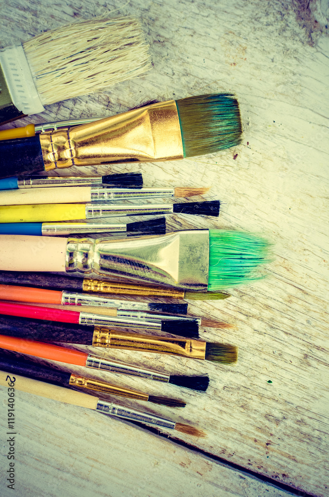 Fototapeta premium Artist paint brushes