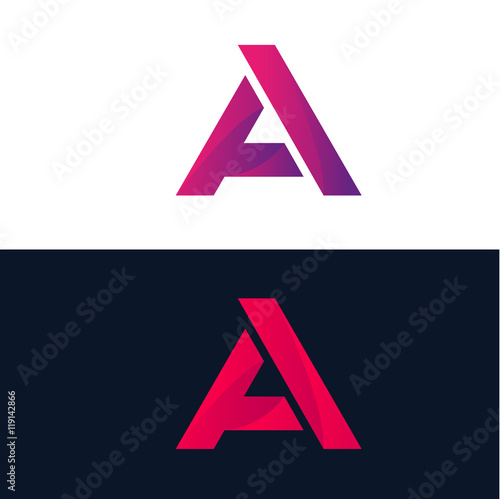 Abstract A letter logo sign symbol element icon vector design