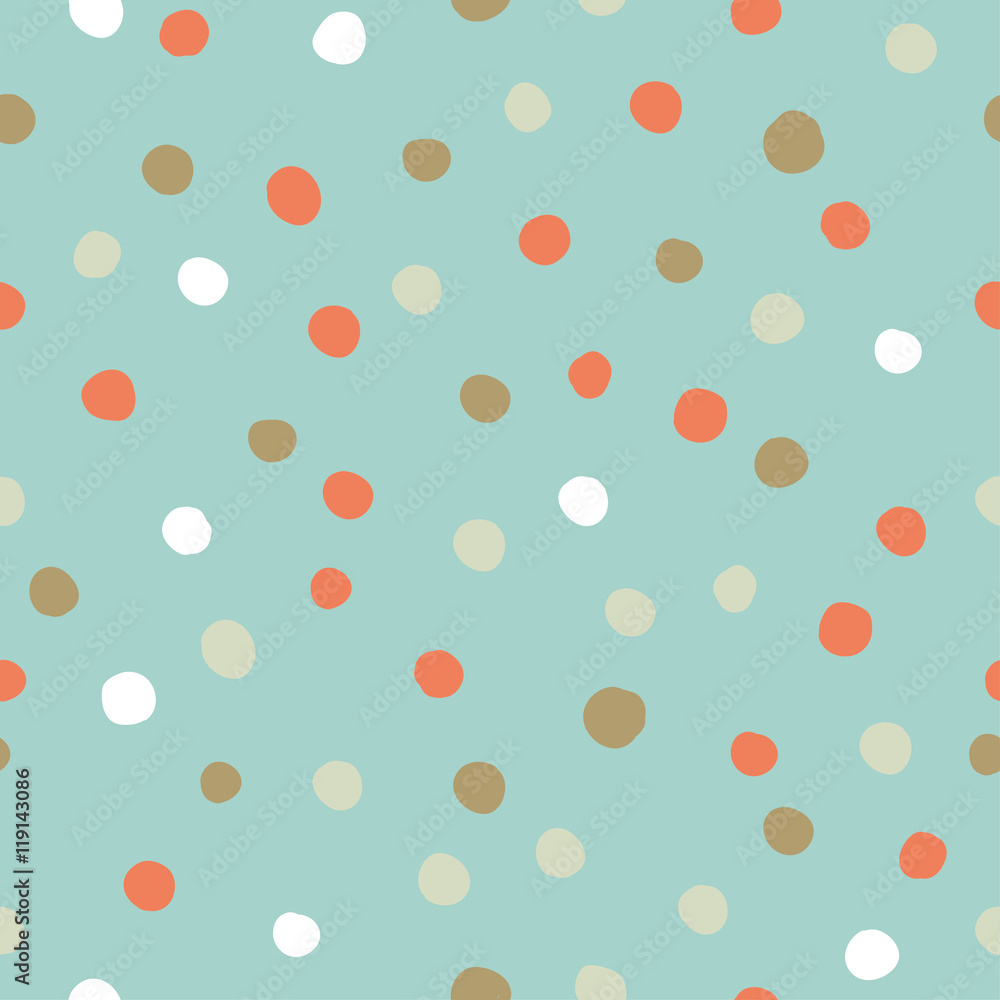 Seamless vector decorative background with polka dots. Print. Cloth design, wallpaper. Seamless vector decorative background with polka dots. Print. Cloth design, wallpaper.