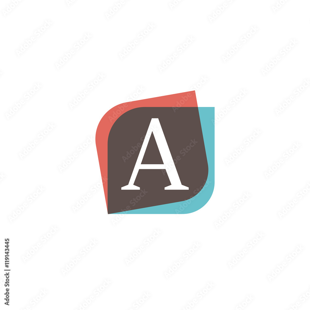 A letter sign retro company symbol vector design A letter sign retro company symbol vector design