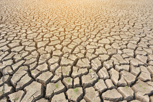 Dry, cracked soil water deficit