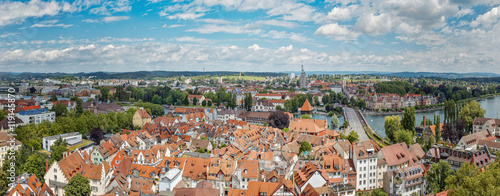 Beautiful panoramic view of the city Konstanz.Germany.
