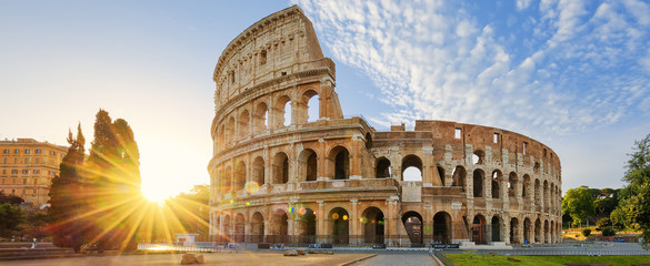 Acrylglasbilder Rom Kolosseum mit Morgensonne in Italien  © Frédéric Prochasson