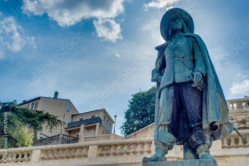 Dartagnan Statue in Gers, Southern France. photo