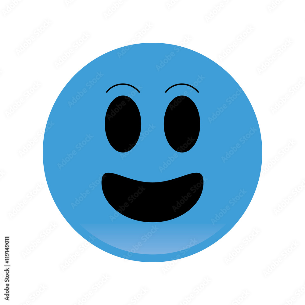 flat design smile emoticon icon vector illustration flat design smile emoticon icon vector illustration