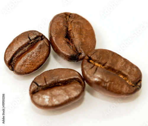 Roasted Coffee Beans Means Hot Drink And Beverage