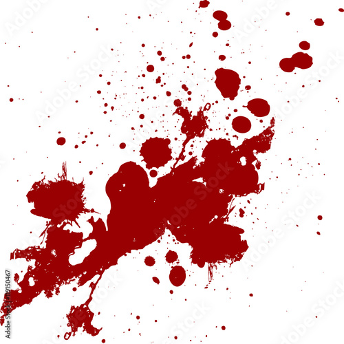 Vector splatter red color background. illustration vector design