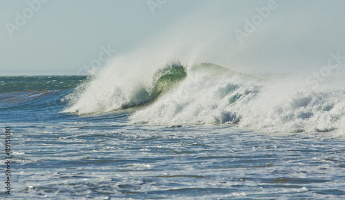 Large wave with lots of sea spray