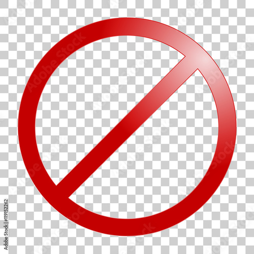 Stop sign. No sign template. Vector illustration.