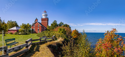Big Bay Point Lighthouse On Lake Superior