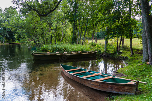 Boote auf der Krutynia  Masuren  Polen © majonit