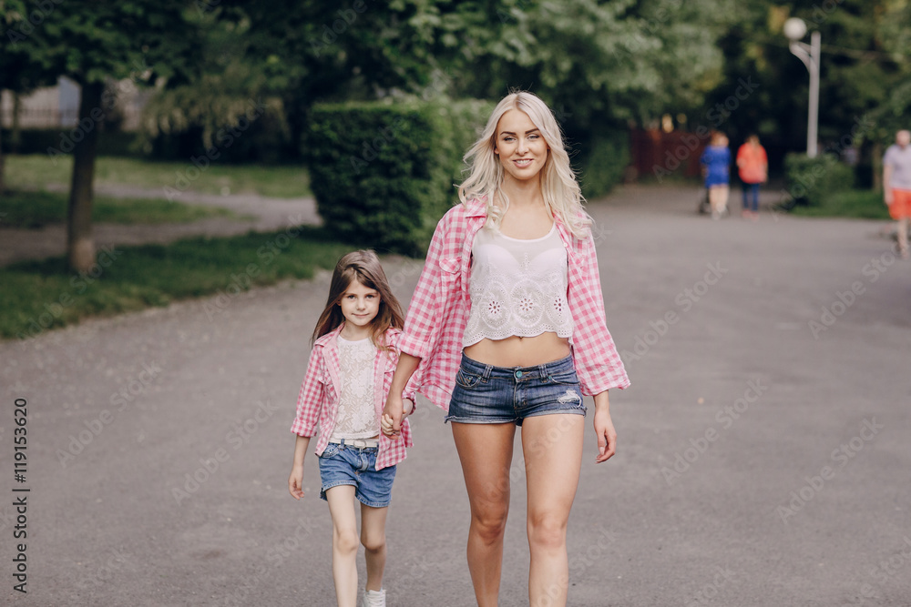 young family mother and daughter young family mother and daughter