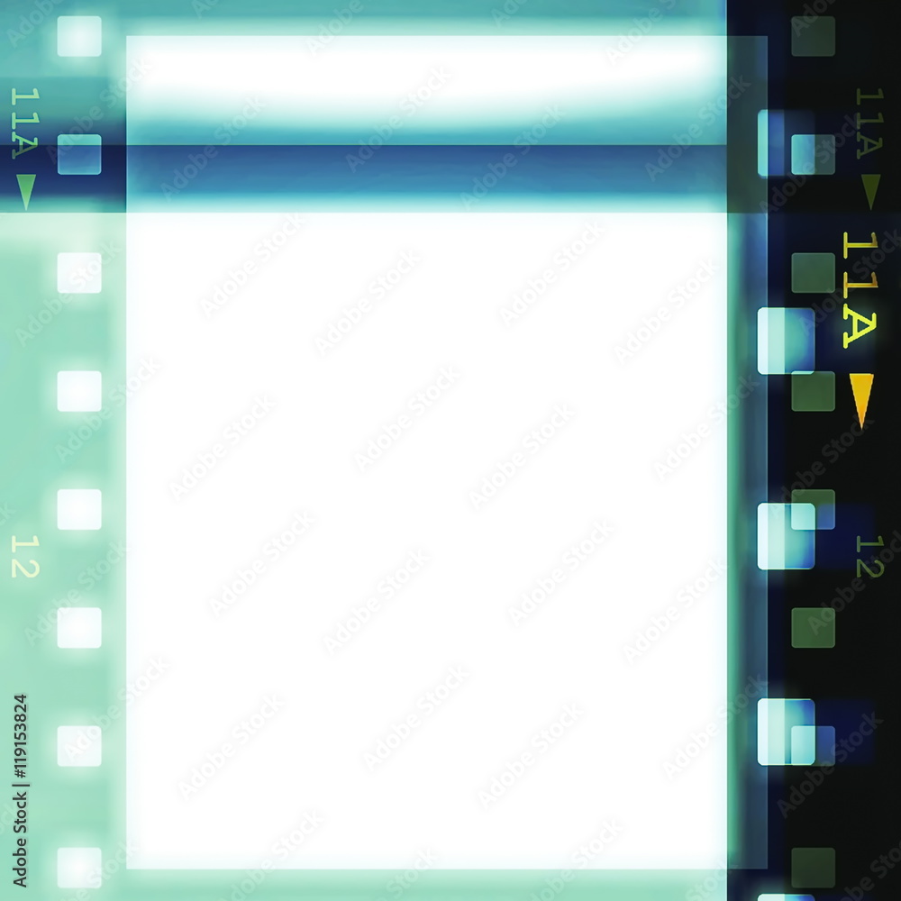 retro color film strip background and texture