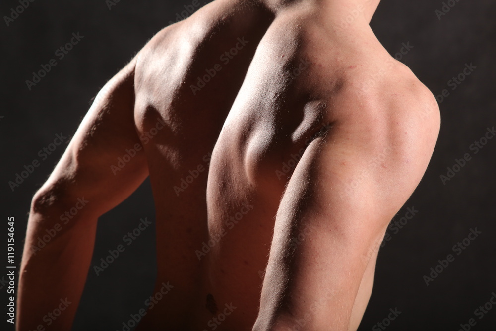 nude male torso and muscle