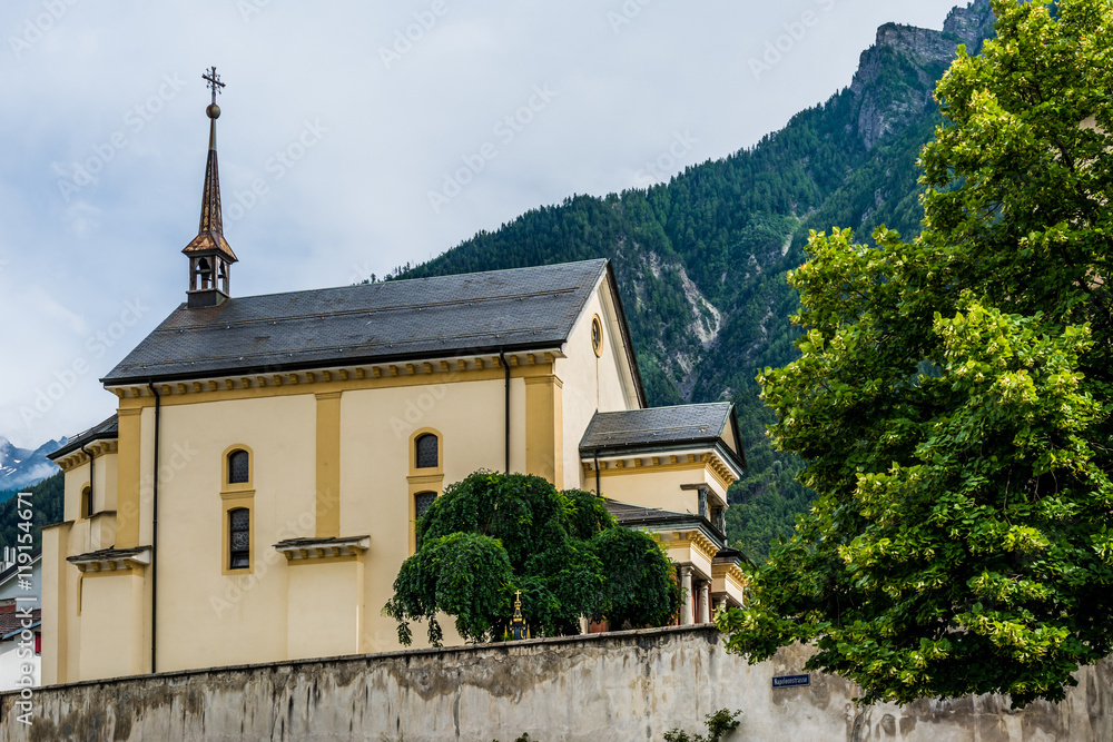 Fototapeta premium Schweiz- Glis Josefs Kapelle 