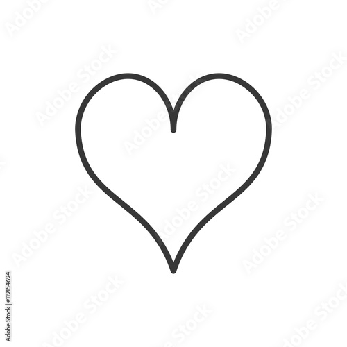 flat design hearts card icon vector illustration