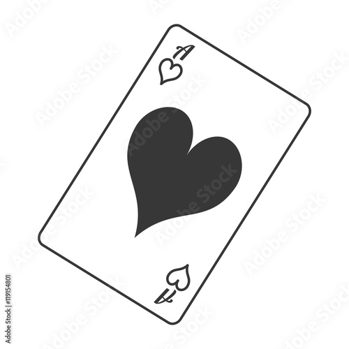 flat design hearts card icon vector illustration