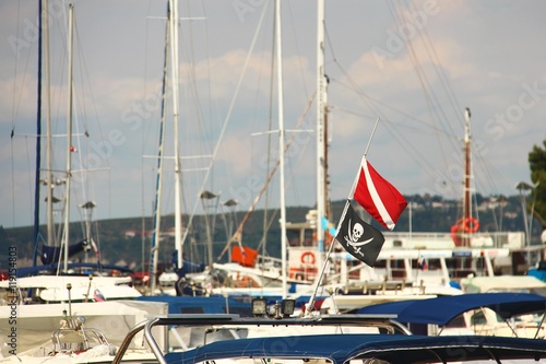 hafen mit schiffen I photo