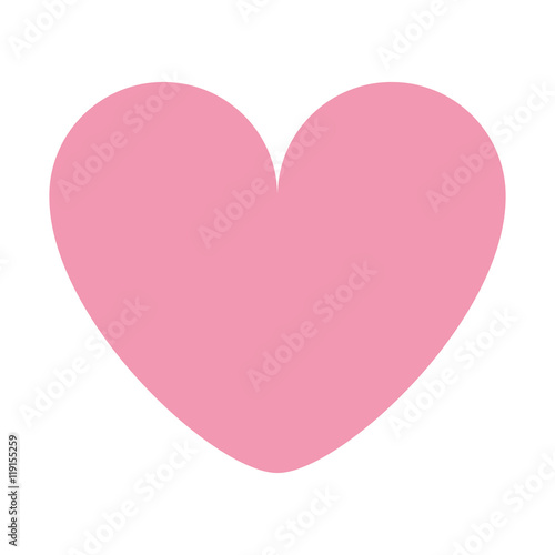 Free Download flat design pink cartoon heart icon vector illustration - GFXLoad