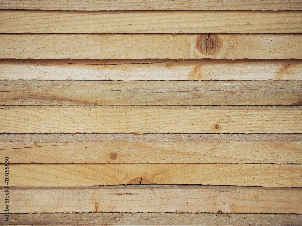 Naklejka premium stack of wooden pile boards